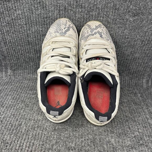 Nike Air Jordan 11 Low Retro Snakeskin Light Bone Women’s 8.5 (7Y) CD6847-002 - Picture 7 of 9